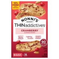 Nonni's Cookies, Almond Thin, Cranberry, 6 Each