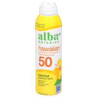 Alba Botanica Hawaiian Sunscreen Spray SPF50 Coconut, 5 Ounce