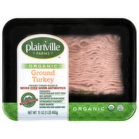 Plainville Farms Organic Ground Turkey, 16 Ounce