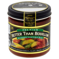 Better Than Bouillon Seasoned Vegetable Base, Premium, 8 Ounce