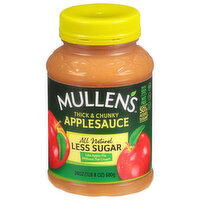 Mullen's Applesauce, Thick & Chunky, 24 Ounce