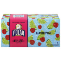 Polar Seltzer Raspberry Lime, 8 Each