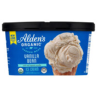 Aldens Organic Ice Cream, Vanilla Bean, 48 Ounce