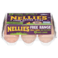 Nellies Eggs, Brown, Free Range, Large, 6 Each