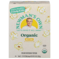 Newman's Own Butter Microwave Popcorn, 3.3 Ounce