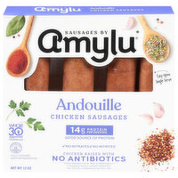 Amylu Andouille Chicken Sausage, 12 Ounce