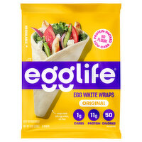 Egglife Foods Egg White Wraps, Original, 6 Each