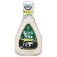 Ken's Steak House Dressing, Creamy Caesar, Lite, 16 Ounce