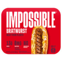 Impossible Bratwurst Sausage, Plant-Based, 13.5 Ounce