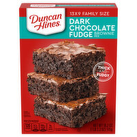 Duncan Hines Brownie Mix, Dark Chocolate Fudge, Family Size, 18.2 Ounce