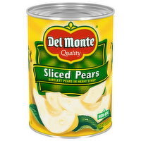 Del Monte Sliced Bartlett Pears in Heavy Syrup, 15.25 Ounce