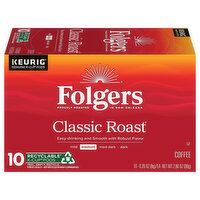 Folgers Coffee K-Cup Classic Roast, 10 Each