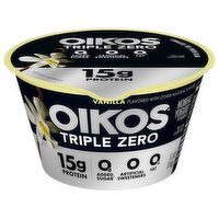 Oikos Triple Zero Vanilla Greek Yogurt, 5.3 Ounce