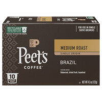 Peets K Cup Brazil Monte Alegre, 10 Each