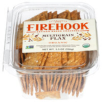 Firehook Baked Crackers, Multigrain Flax, 5.5 Ounce
