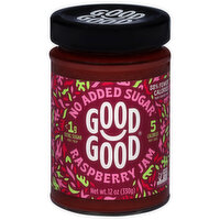 Good Good No Sugar Raspberry Jam, 12 Ounce
