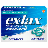 Ex Lax Maxium Strength, 24 Each