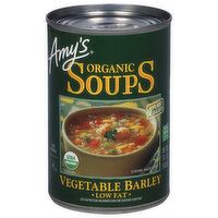 Amy's Kitchen Organic Vegetable Barley Soup, Low Fat, 14.1 Ounce