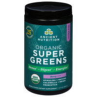 Ancient Nutrition Organic SuperGreens Powder, Berry, 6.7 Ounce