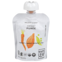 White Leaf Pouch Carrot Sweet Potato Pea, 3.17 Ounce