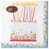 Caspari Birthday Cake Cocktail Napkin, 1 Each