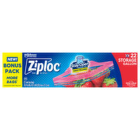 Ziploc Storage Bags Gallon Stay Open, 22 Each