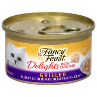 Fancy Feast Delights Turkey and Cheddar Cheese Feast, 3 Ounce