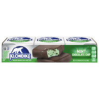 Klondike Frozen Dairy Dessert Bars Mint Chocolate Chip, 6 Each