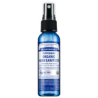 Dr. Bronner's Hand Sanitizer, Organic, Peppermint, 2 Ounce
