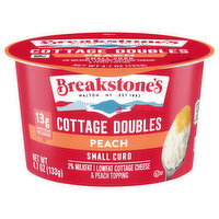 Breakstone'S Cottage Doubles Cottage Cheese & Peach Topping, 4.7 Ounce