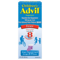 Advil Liquid Pain Reliever and Fever Reducer, Liquid Pain Reliever and Fever Reducer, 4 Ounce