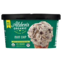 Aldens Organic Ice Cream, Mint Chip, 48 Ounce