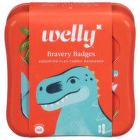 Welly Bravery Badges Asrtd Flx Fabric Bandage, 48 Each