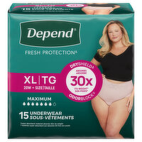 Depend Super Absorb Xl Pants For Women, 15 Each