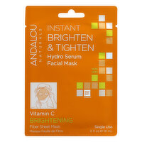 Andalou Sheet Mask Brighten And Tighten, 1 Each