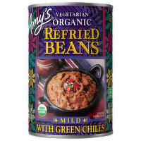 Amy's Kitchen Refried Beans With Mild Green Chiles, 15.4 Ounce
