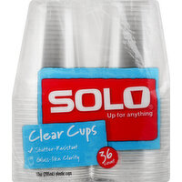 Solo Cups, Clear, 10 Ounce, 36 Each