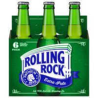 Rolling Rock Extra Pale Beer, 6 Each