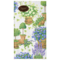 Caspari Potted Hydrangeas Guest Towel, 1 Each