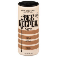 Beekeeper Coffee Cold Brew Latte Mocha, 8 Ounce