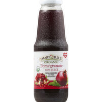 Smart Juice 100% Juice, Organic, Pomegranate, 33.8 Ounce