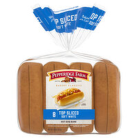 Pepperidge Farm Bakery Classics Top Sliced White Hot Dog Buns, 8 Each