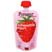 Forager Project Yogurt, Cashewmilk, Organic, Strawberry, Kids, 3.2 Ounce