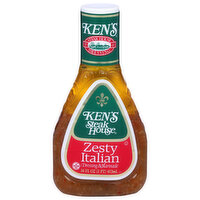 Ken's Steak House Dressing & Marinade, Zesty Italian, 16 Ounce