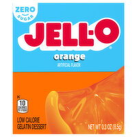Jell-O Orange Sugar Free Gelatin Dessert Mix, 0.3 Ounce