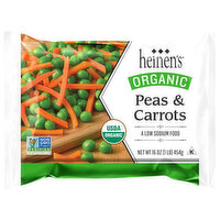 Heinen's Organic Peas & Carrots, 16 Ounce