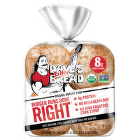 Dave's Killer Bread Burger Buns Done Right Organic Burger Buns, 8 Each