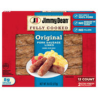 Jimmy Dean Fully Cooked Original Sausage Links, 9.6 Ounce