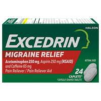 Excedrin Migraine Caplets, 24 Each