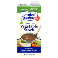 Kitchen Basics Unsalted Vegetable Stock, 32 Ounce